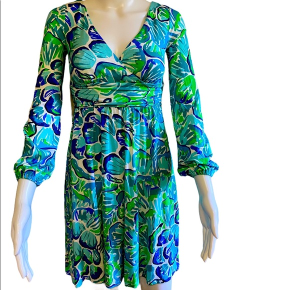Lilly Pulitzer Dress Agate Green Lazy River XXS